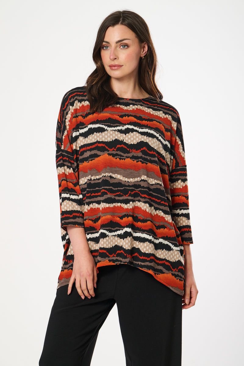 Saloos Autumnal Shades Oversized Top