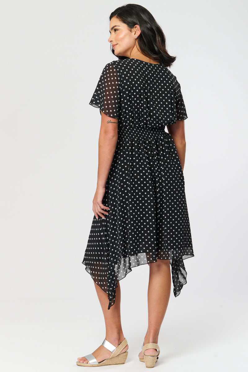 Saloos Polka Dots Evening Dress