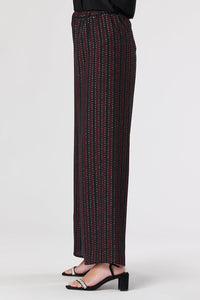 Saloos Striped Trousers with Foil Lines