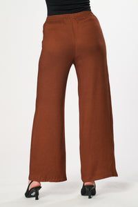 Saloos Flattering Wide Leg Plain Trousers