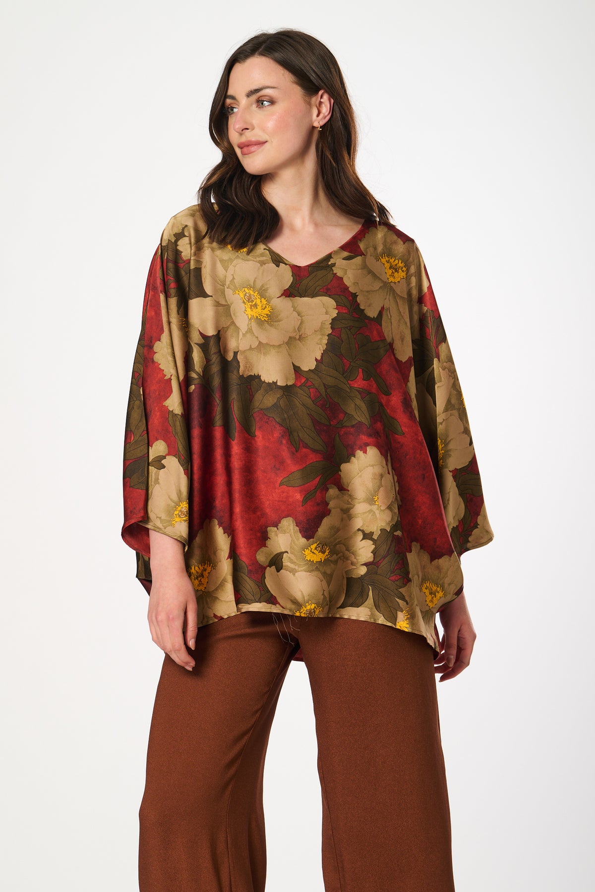 Saloos One-Size Floral Print Top