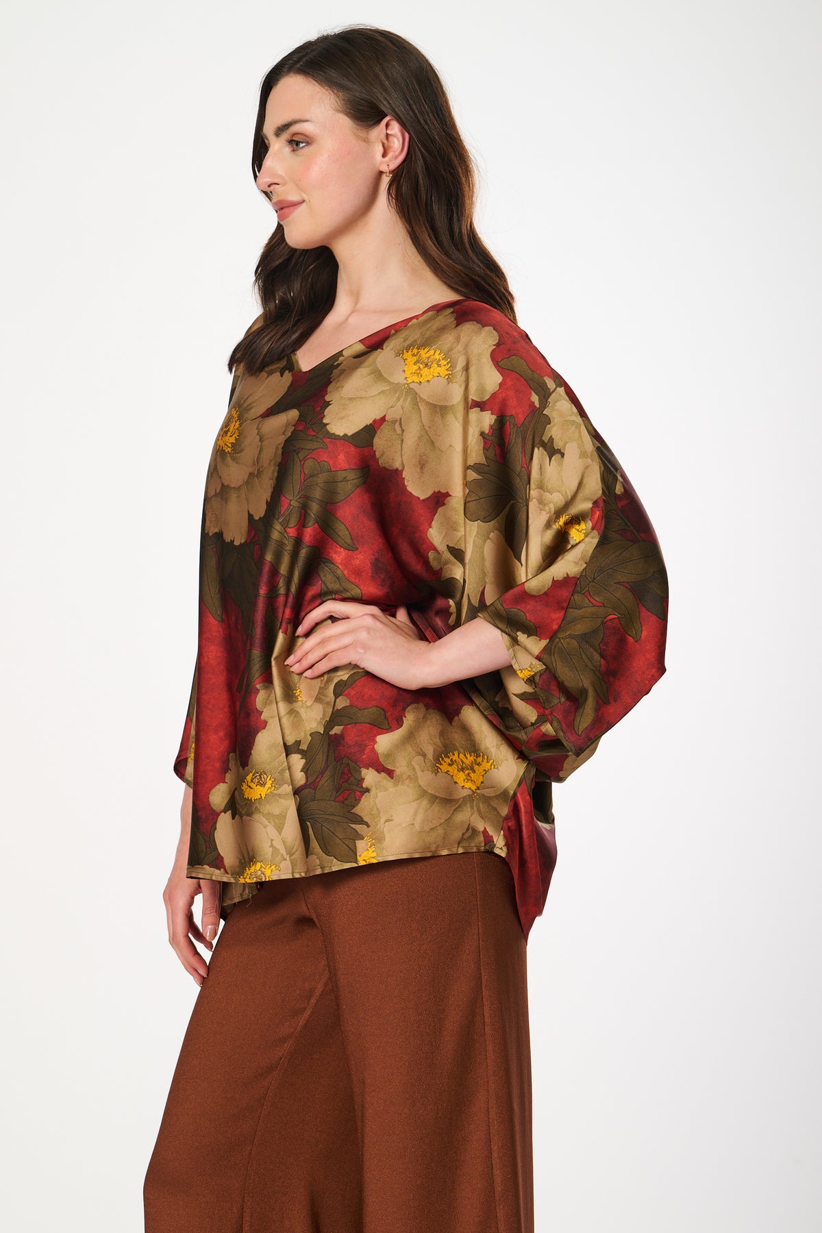 Saloos One-Size Floral Print Top