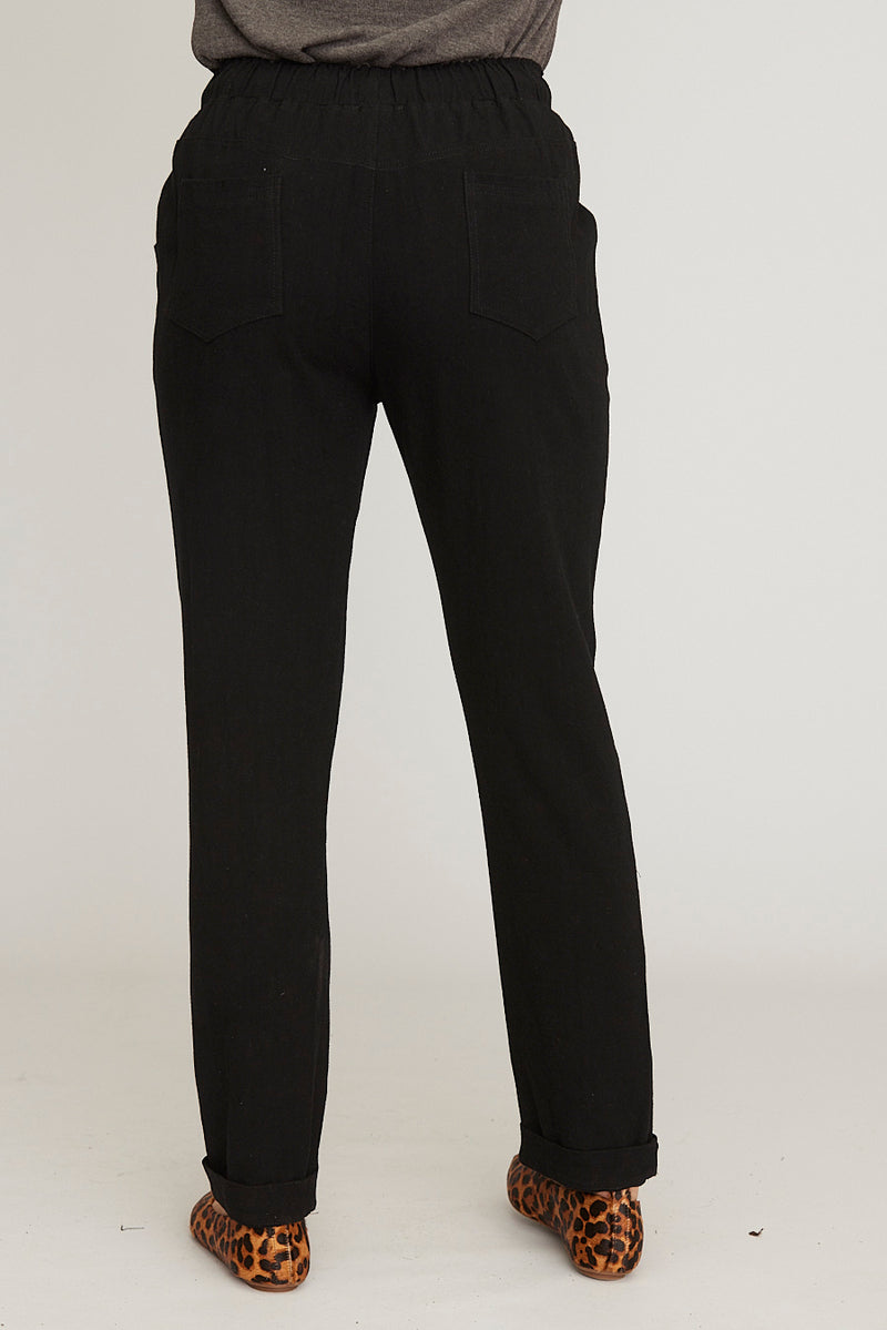 Saloos Straight Leg Drawstring Waist Trousers