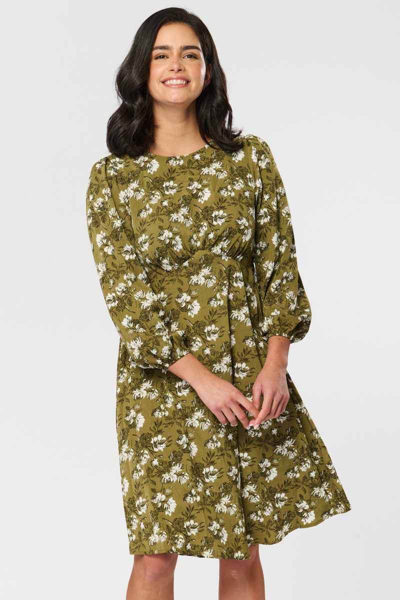 Saloos Long Bishop Sleeves Dress