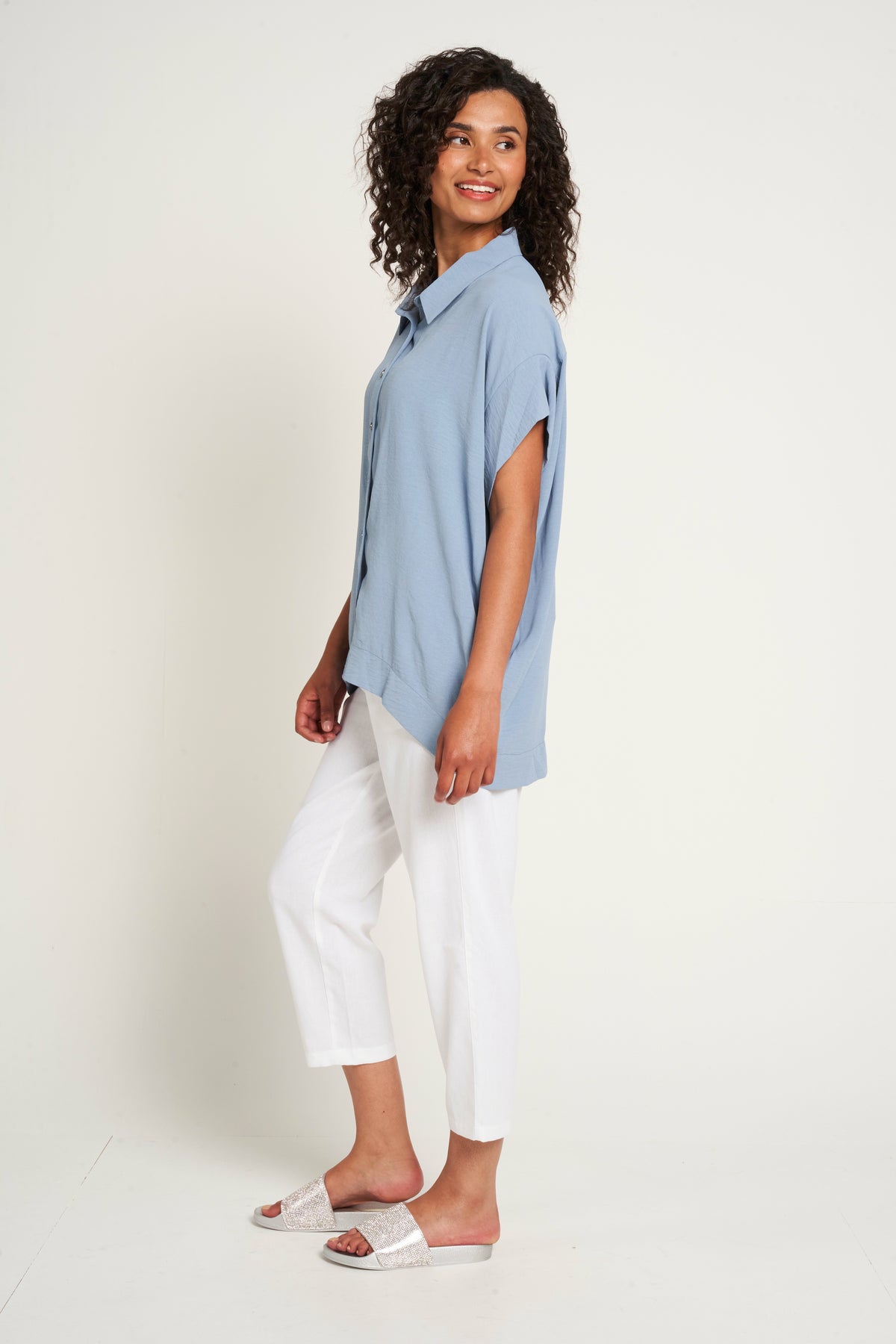 Saloos Deep Cuffs Oversized Shirt