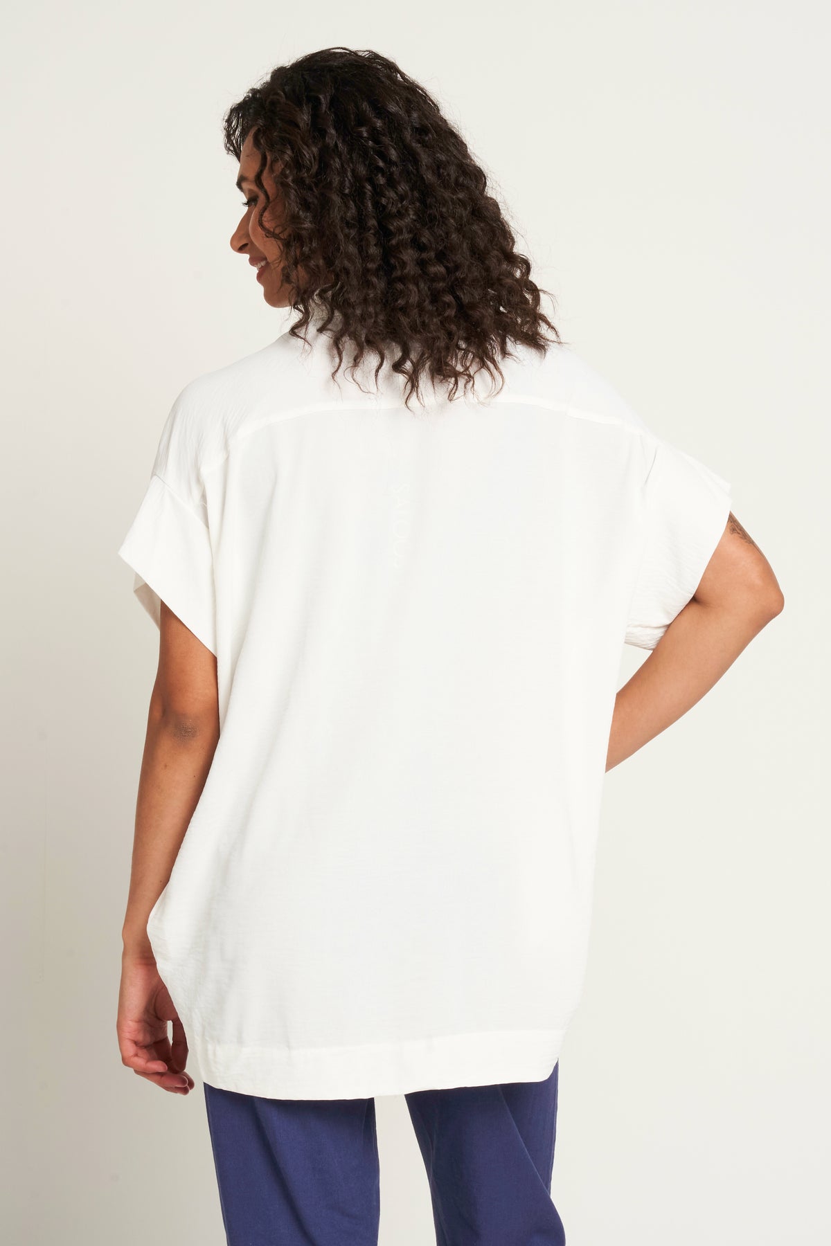 Saloos Deep Cuffs Oversized Shirt