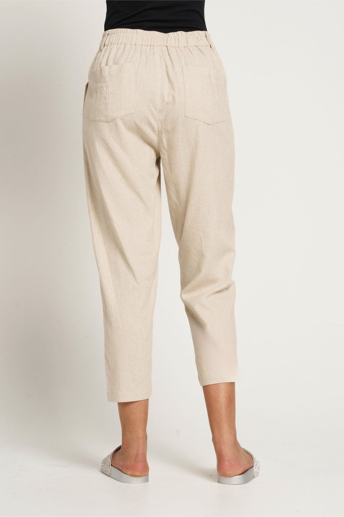 Saloos Crop Trousers with Angle Front Pockets