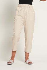 Saloos Crop Trousers with Angle Front Pockets