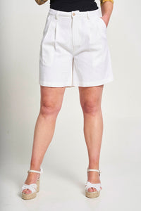 Saloos Pleated Shorts with Pockets