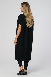 Saloos Knitted Midi V-neck Dress