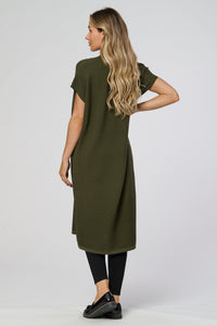 Saloos Knitted Midi V-neck Dress