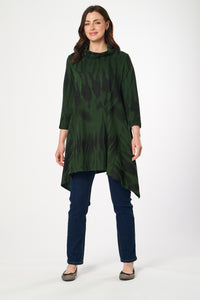 Saloos Cowl Neck Tunic with Side Dip Hem