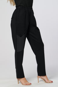 Saloos Contrast Side Panel Trousers