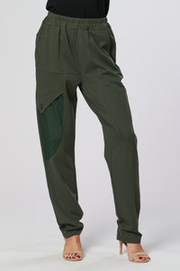 Saloos Contrast Side Panel Trousers