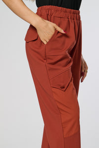 Saloos Contrast Side Panel Trousers