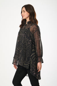 Saloos 2-in-1 Chiffon Style Dip Back Blouse