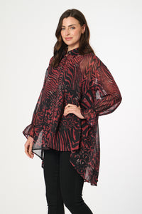 Saloos 2-in-1 Chiffon Style Dip Back Blouse