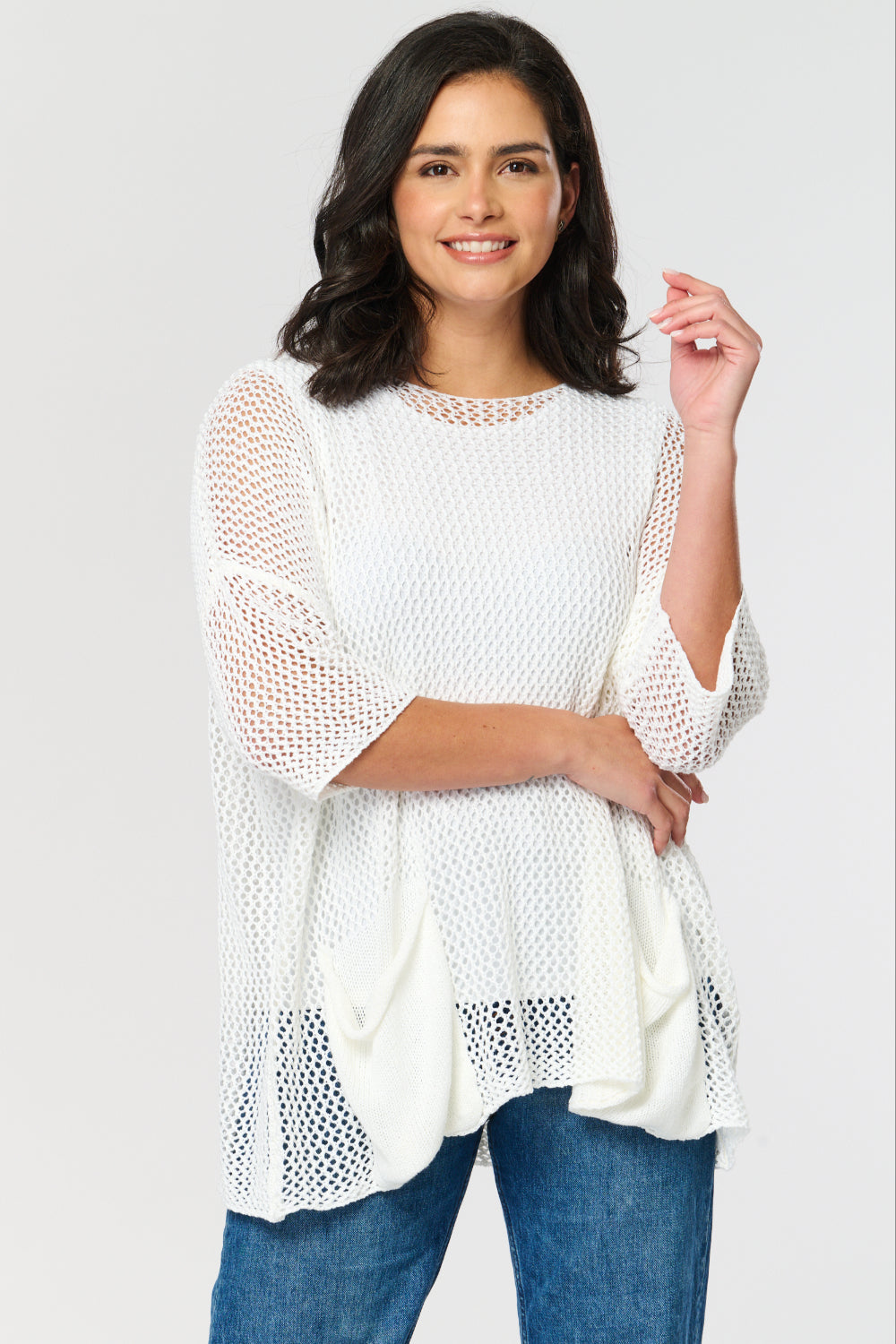 Saloos Crochet Knit Summer Jumper