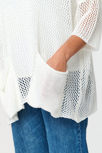 Saloos Crochet Knit Summer Jumper