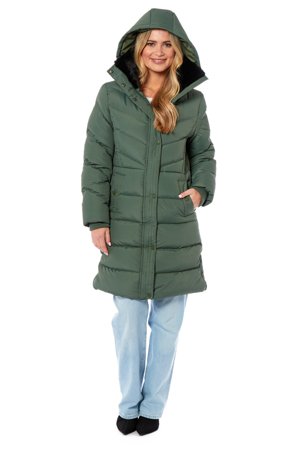 Charlotte West Willow Long Hooded Jacket