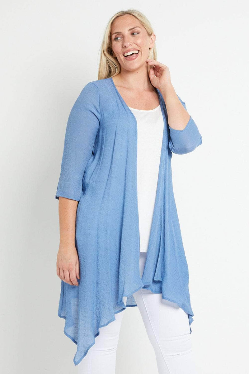 Saloos Saloos Linen Look Waterfall Jacket