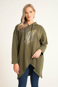 4E Top Khaki / UK: 12 - EU: 38 - US: S Hooded Top