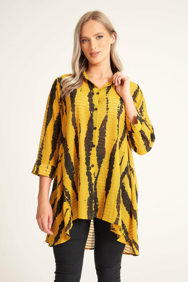 Saloos Shirt Mustard / UK: 10 - EU: 36 - US: XS 7438-A