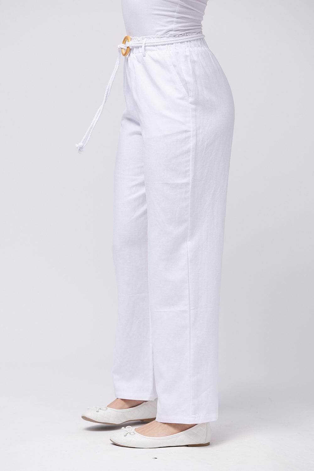 Saloos linen look trousers hot sale