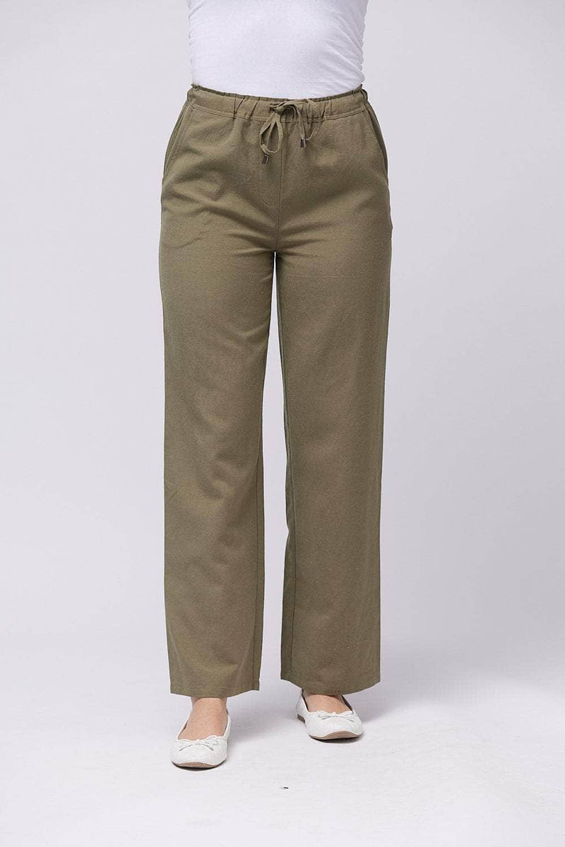 Saloos Trousers Khaki / UK: 10 - EU: 36 - US: XS 7504-A